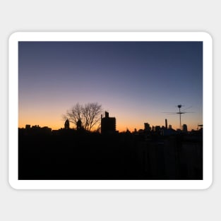 Crown Heights Rooftop Sunset Sticker